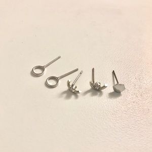 UO Silver Stud Earring Bundle